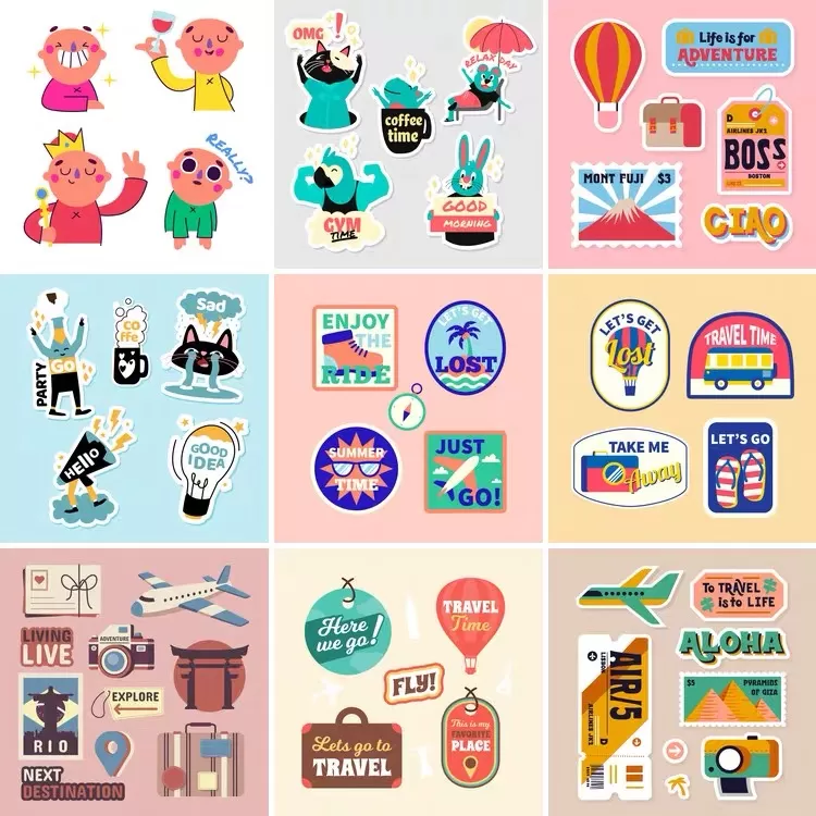 分享几套卡通平面设计素材