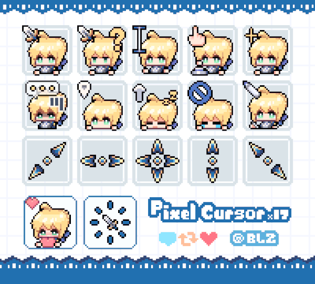 《Fate》Saber - 像素风鼠标光标指针.webp 《Fate》Saber - 像素风鼠标光标指针.webp